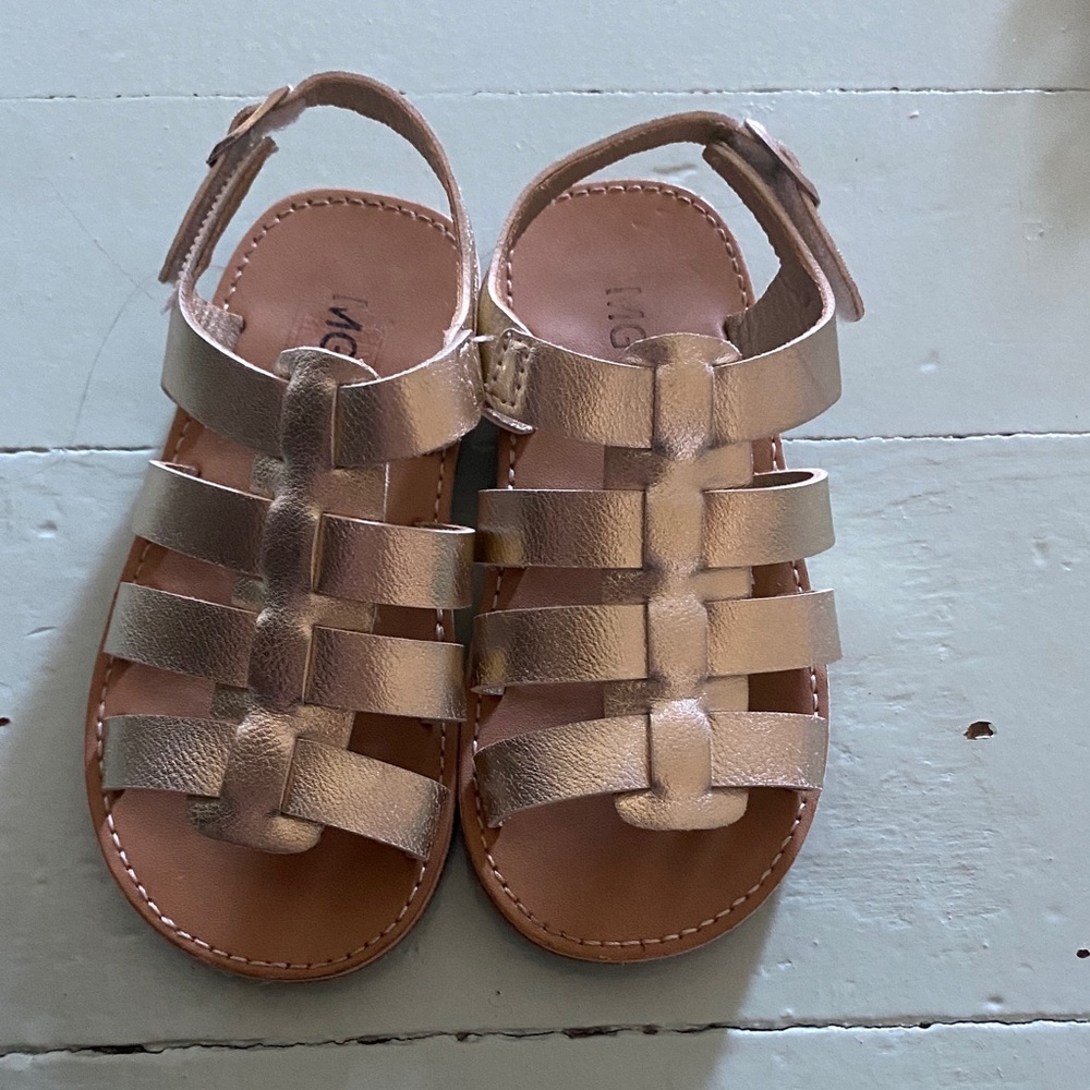 Elegant Metallic Kids Sandals